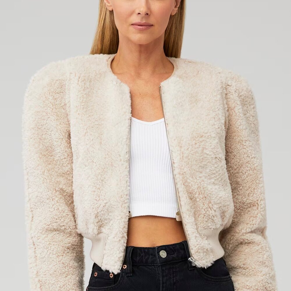 Astr the label faux fur Stacy jacket